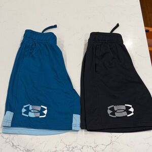 Under Armour Boys' Shorts — Teal Blue & Black